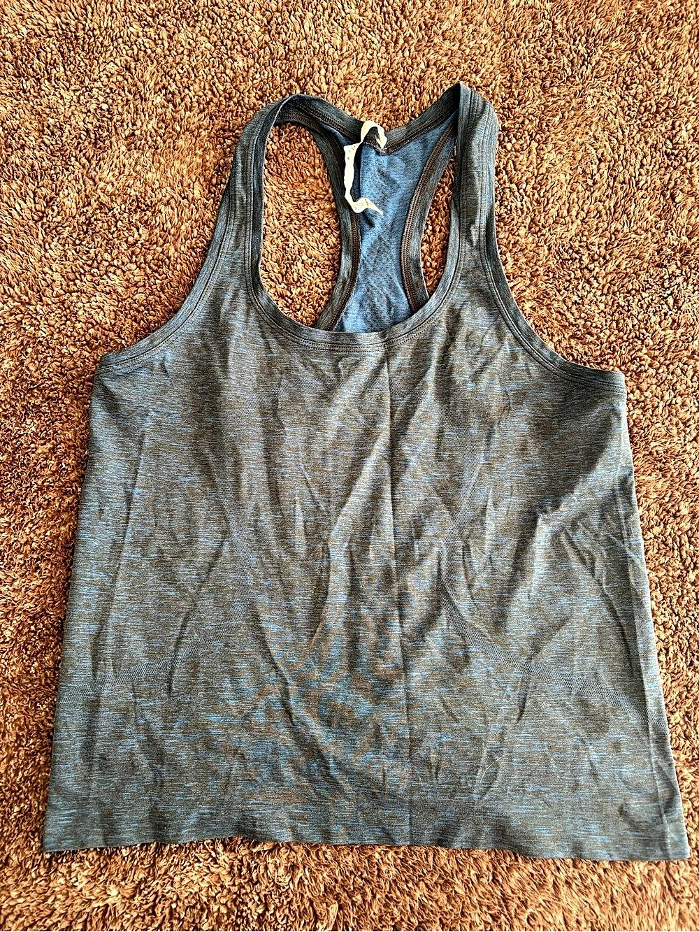 Lululemon Essential Tank Gray Racerback Tank Top